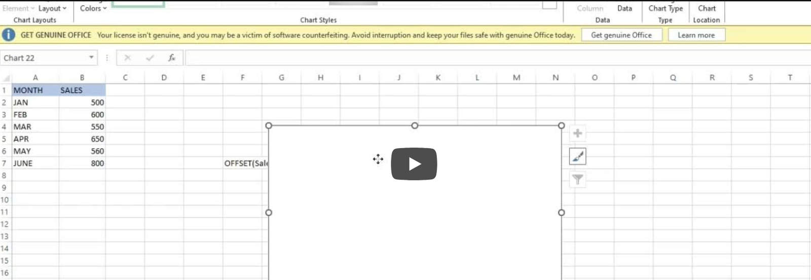 Dynamic chart and data linking contd